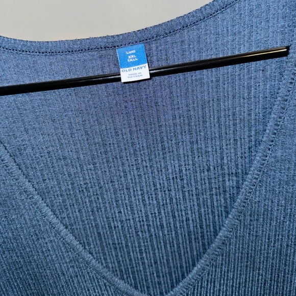 EUC Old Navy Luxe Short Sleeve VeeNeck - XXL Tall - Seaborne Blue - Picture 2 of 4